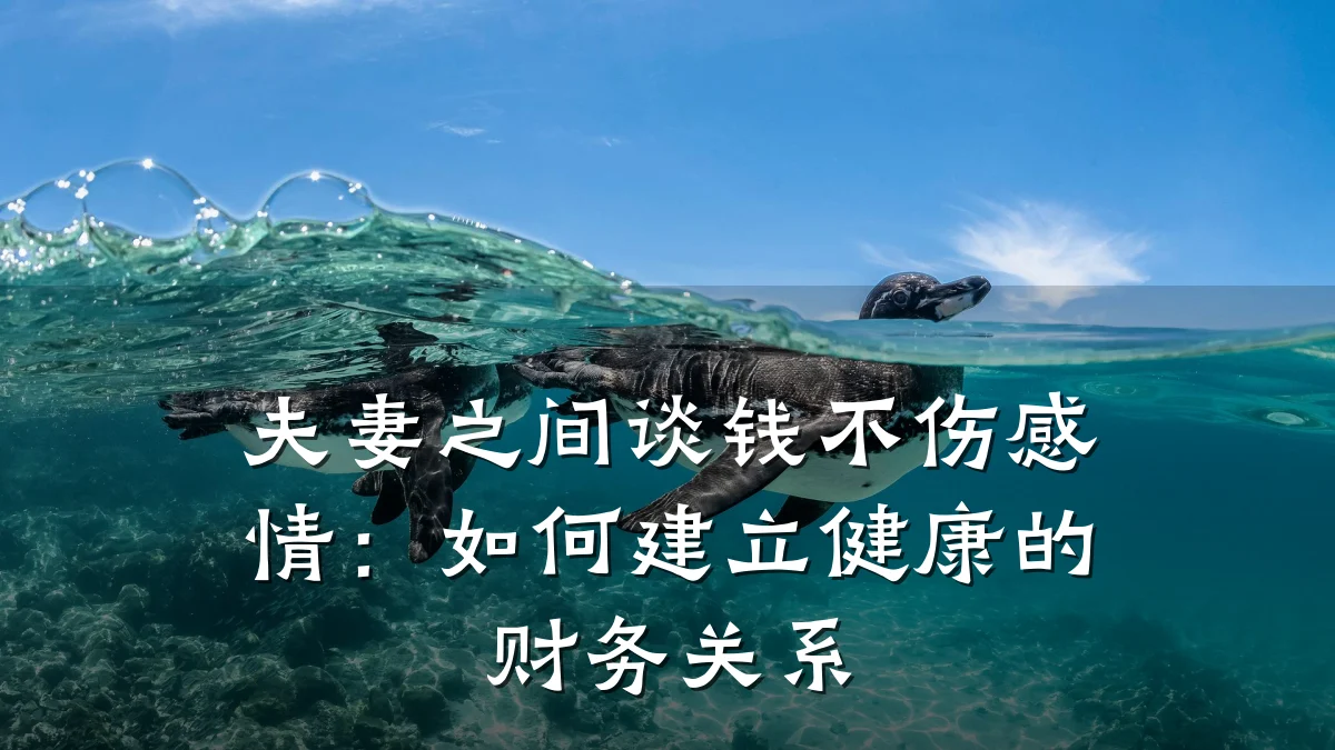 夫妻之间谈钱不伤感情:如何建立健康的财务关系