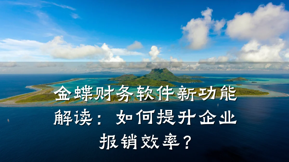 金蝶财务软件新功能解读:如何提升企业报销效率?