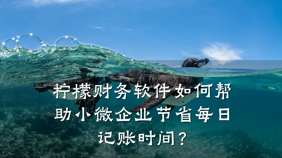 柠檬财务软件如何帮助小微企业节省每日记账时间?