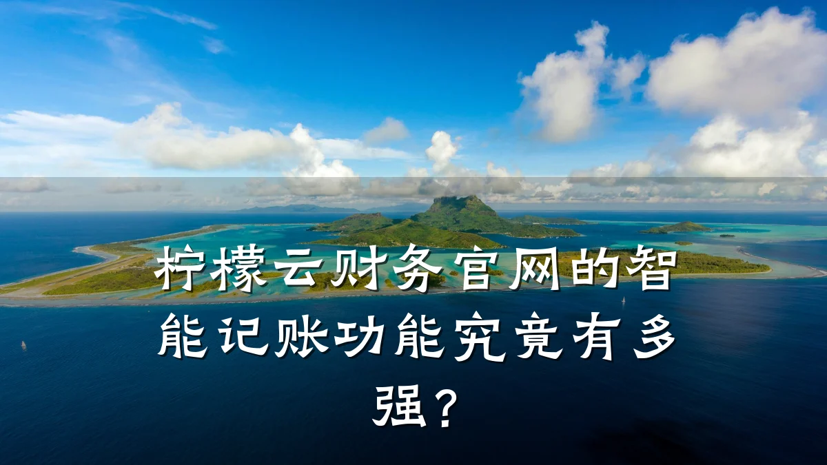柠檬云财务官网的智能记账功能究竟有多强?