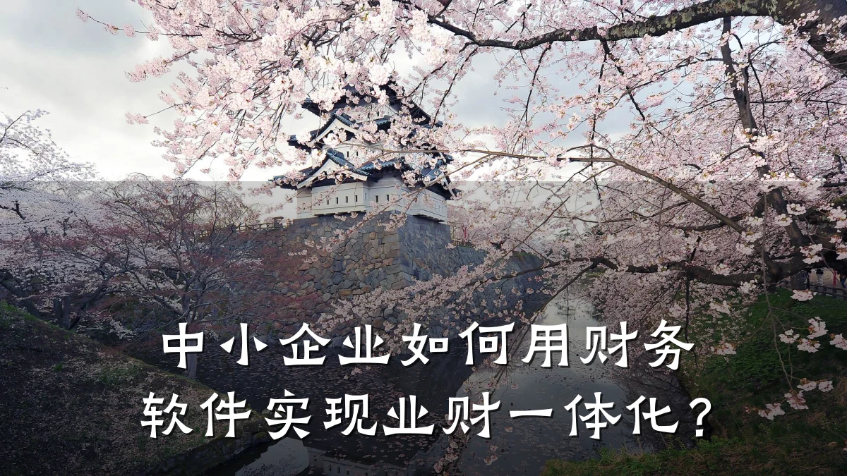 中小企业如何用财务软件实现业财一体化?