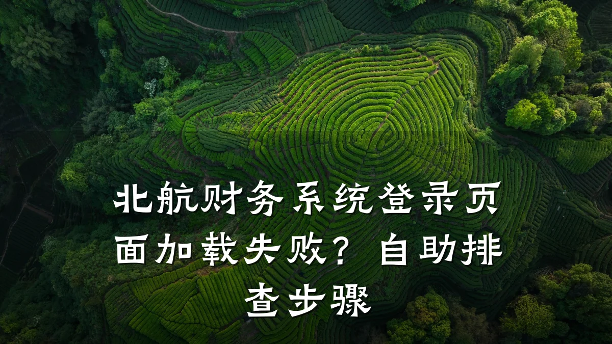 北航财务系统登录页面加载失败?自助排查步骤