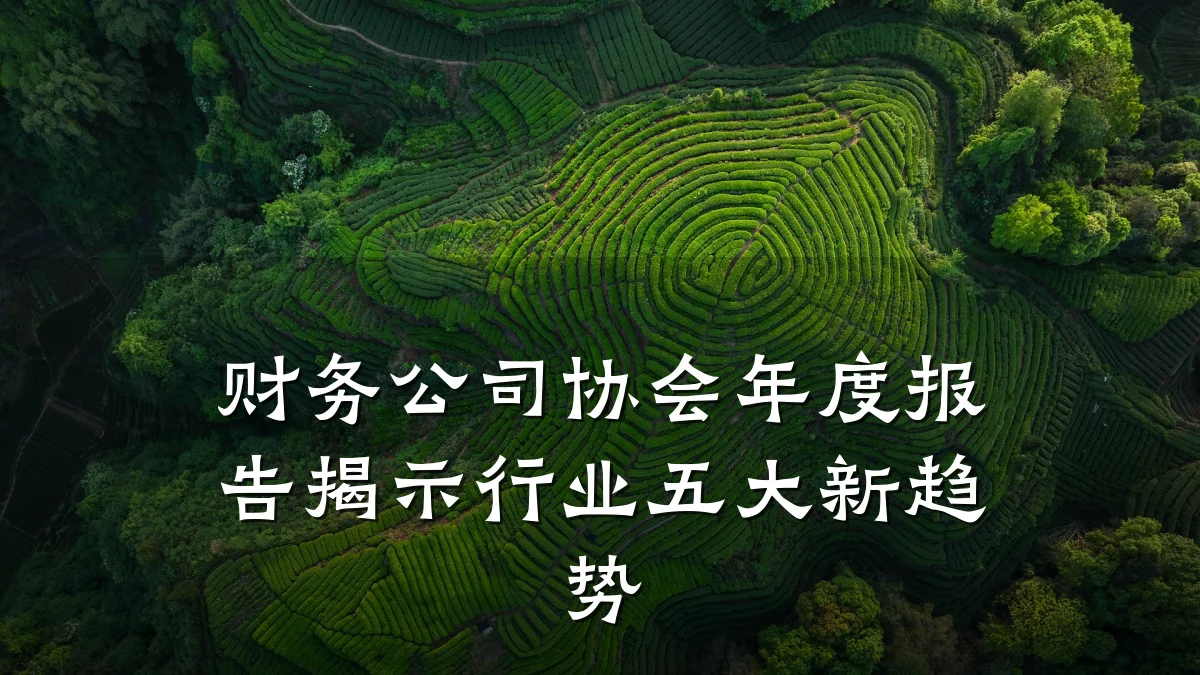 财务公司协会年度报告揭示行业五大新趋势