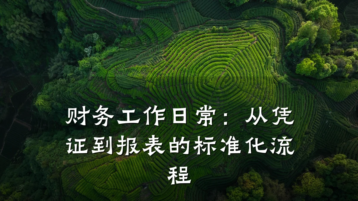 财务工作日常:从凭证到报表的标准化流程