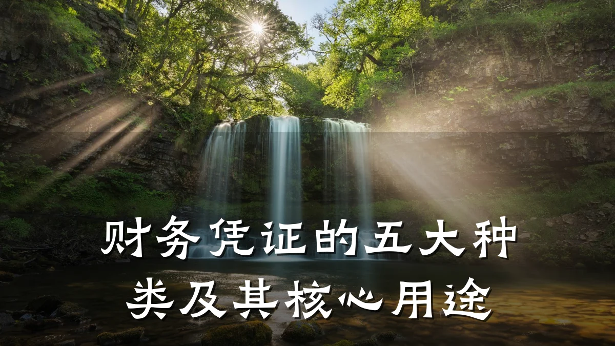 财务凭证的五大种类及其核心用途