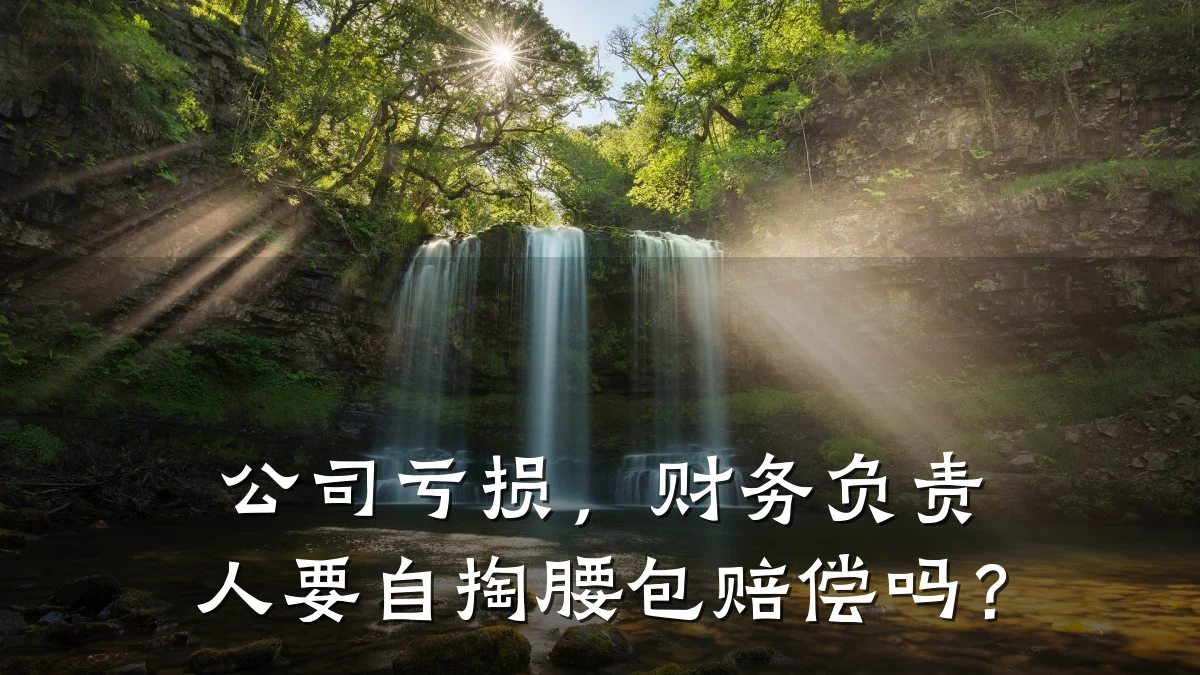 公司亏损，财务负责人要自掏腰包赔偿吗？