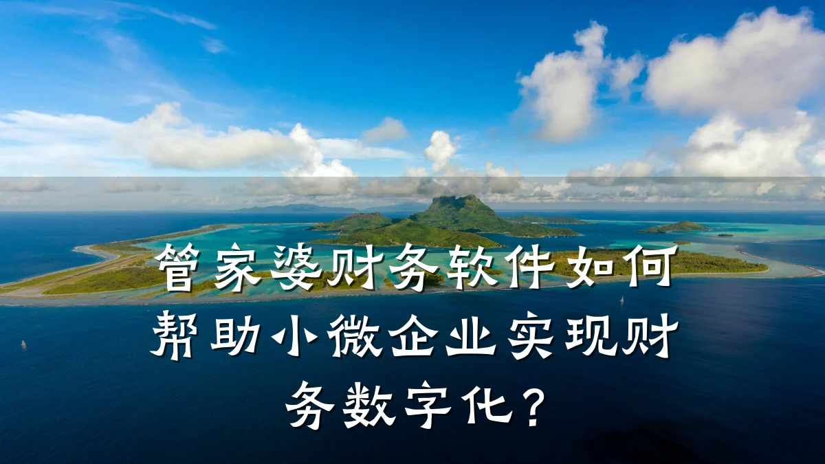 管家婆财务软件如何帮助小微企业实现财务数字化？