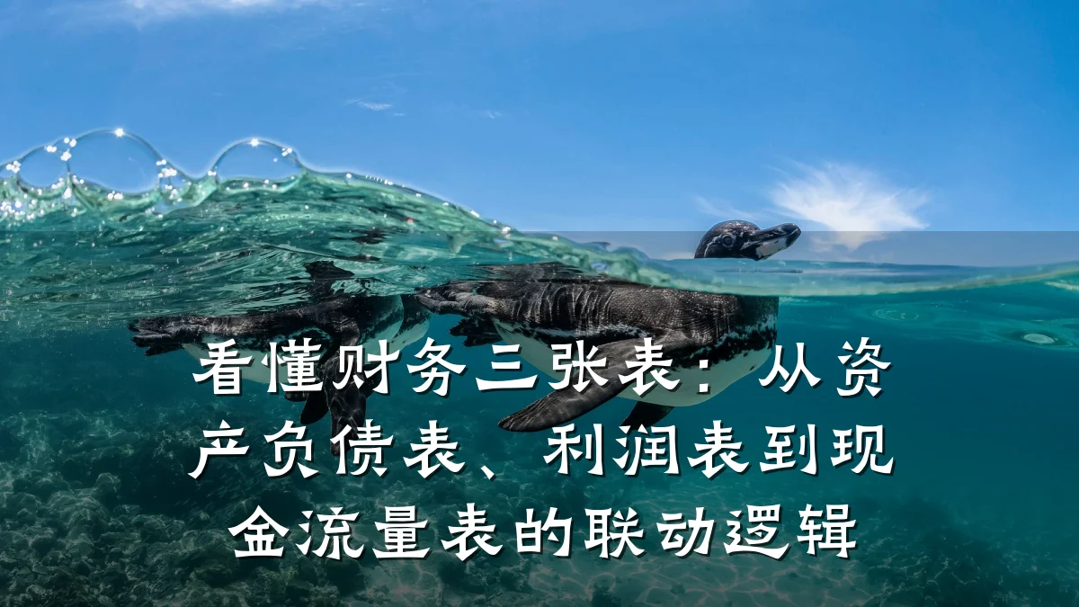 看懂财务三张表:从资产负债表、利润表到现金流量表的联动逻辑