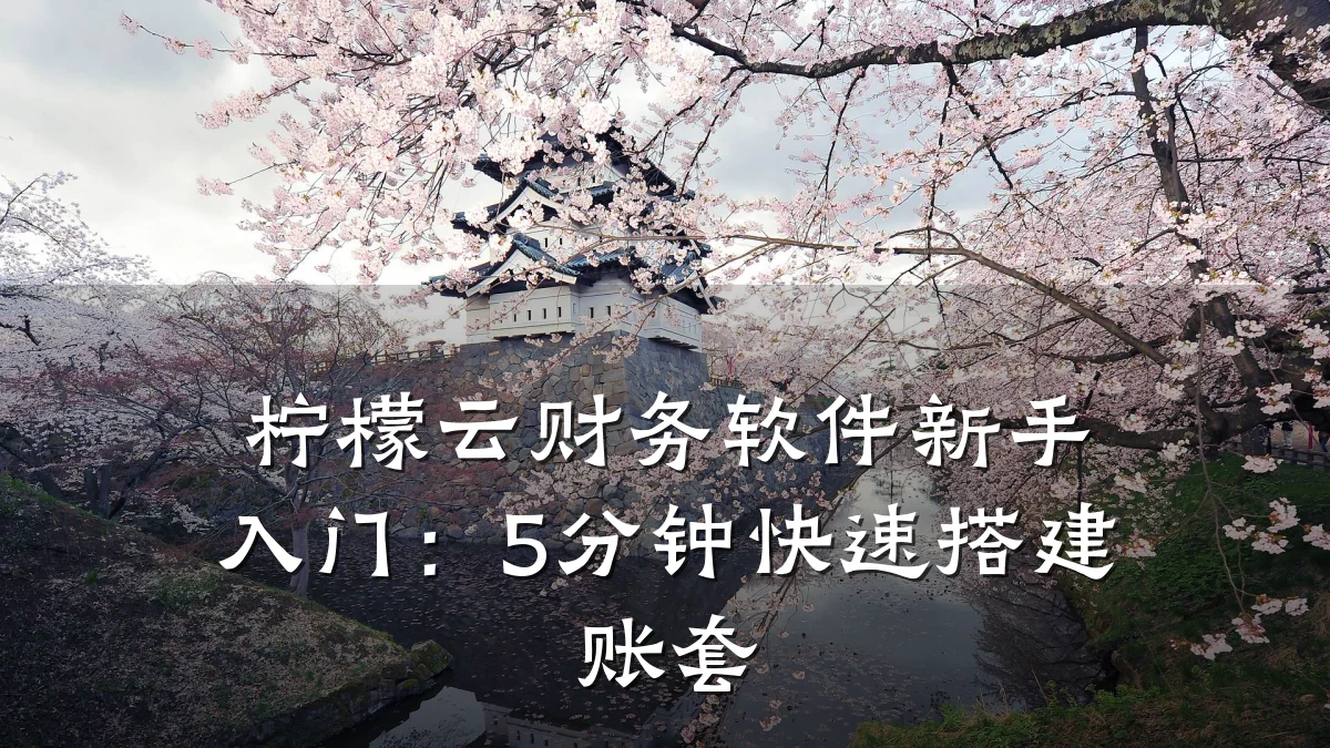 柠檬云财务软件新手入门:5分钟快速搭建账套