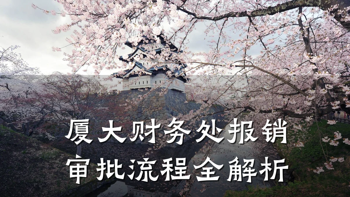 厦大财务处报销审批流程全解析