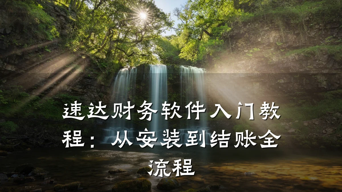 速达财务软件入门教程:从安装到结账全流程