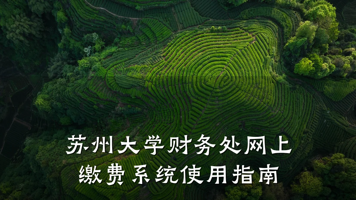 苏州大学财务处网上缴费系统使用指南