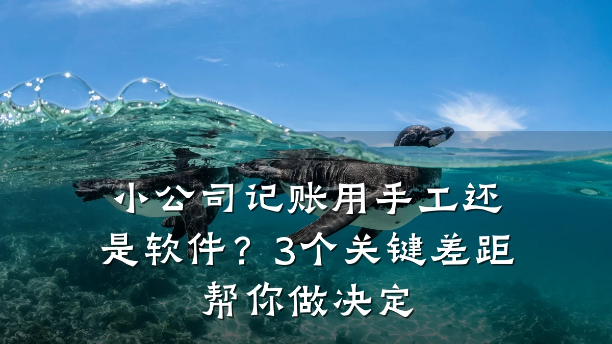 小公司记账用手工还是软件？3个关键差距帮你做决定