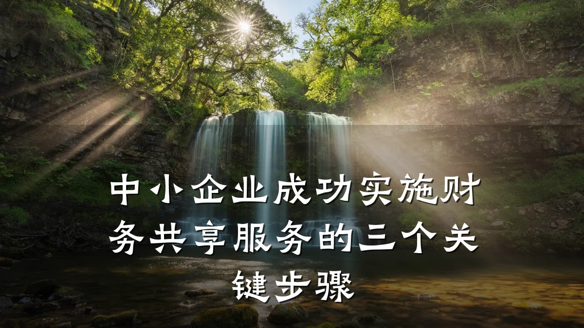 中小企业成功实施财务共享服务的三个关键步骤