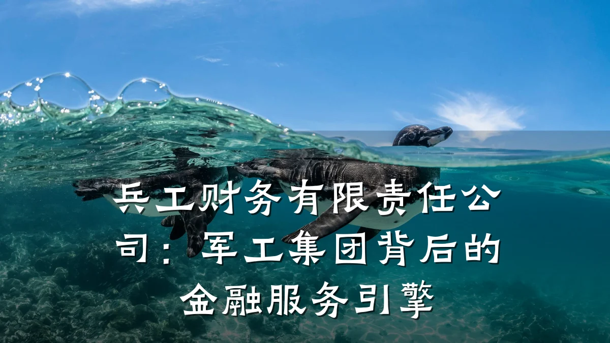 兵工财务有限责任公司：军工集团背后的金融服务引擎