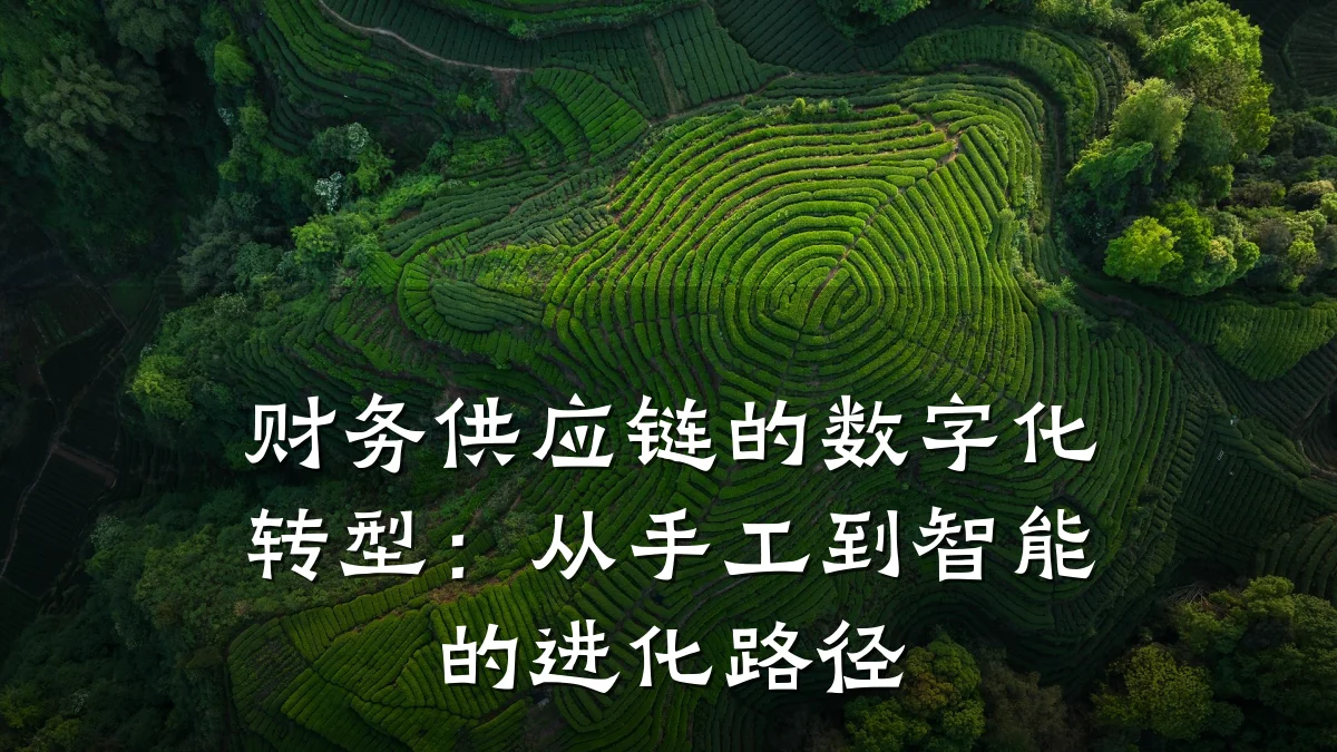 财务供应链的数字化转型：从手工到智能的进化路径