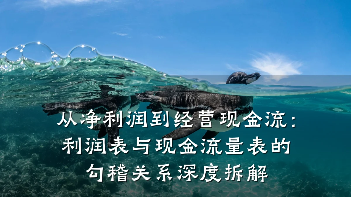 从净利润到经营现金流:利润表与现金流量表的勾稽关系深度拆解