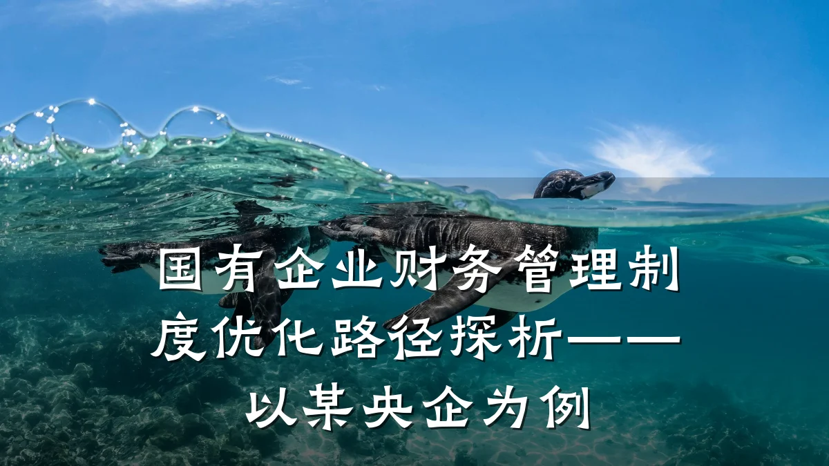国有企业财务管理制度优化路径探析——以某央企为例