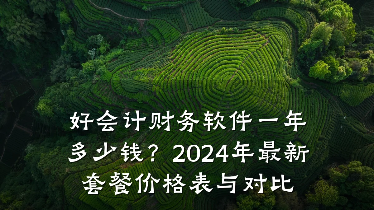 好会计财务软件一年多少钱？2024年最新套餐价格表与对比