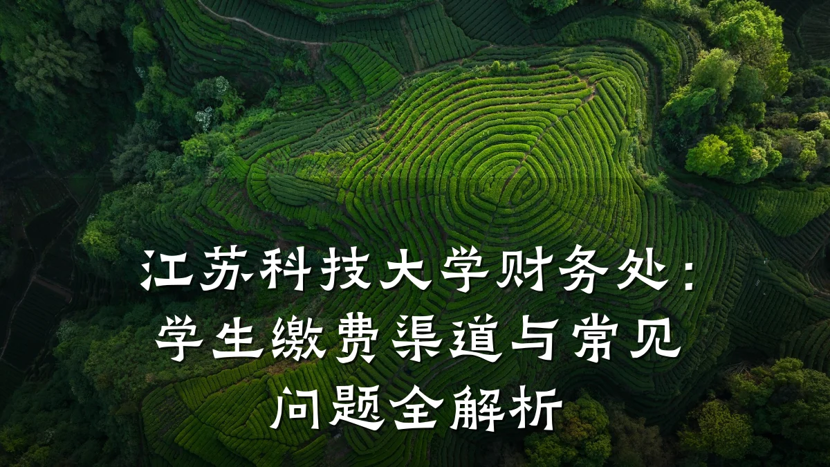 江苏科技大学财务处:学生缴费渠道与常见问题全解析