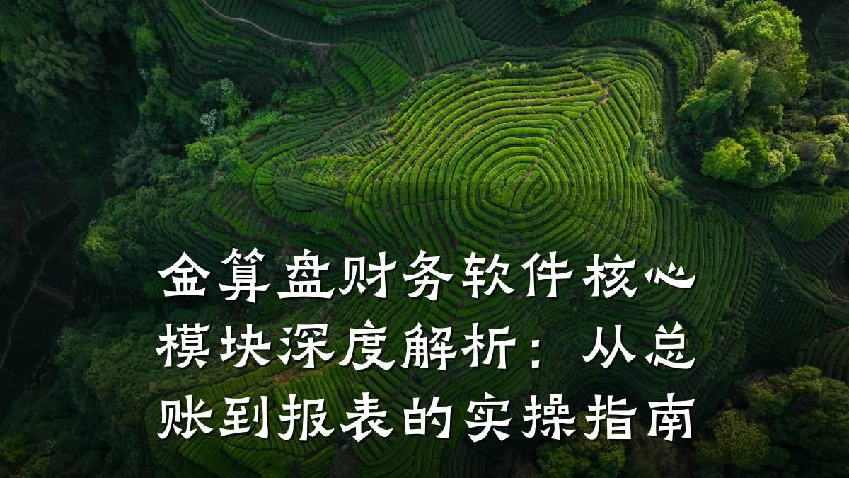 金算盘财务软件核心模块深度解析：从总账到报表的实操指南
