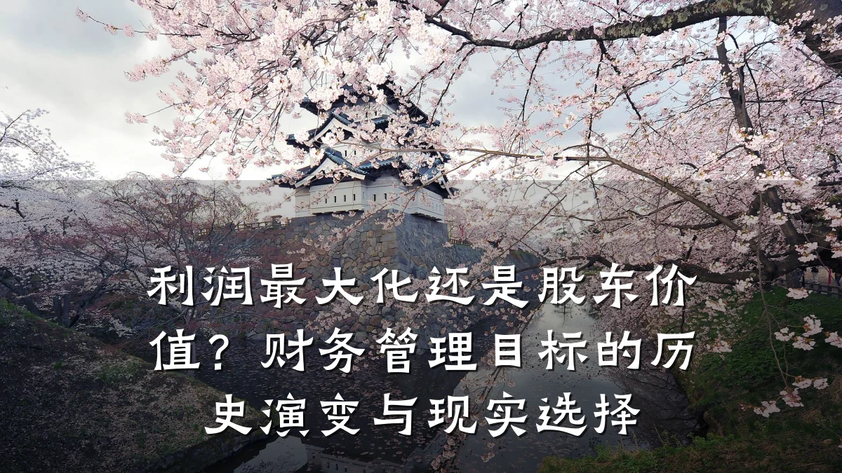 利润最大化还是股东价值？财务管理目标的历史演变与现实选择