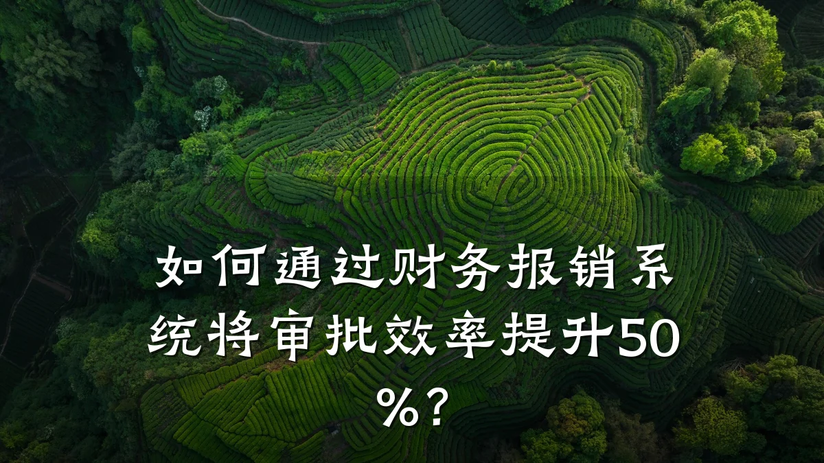 如何通过财务报销系统将审批效率提升50%？