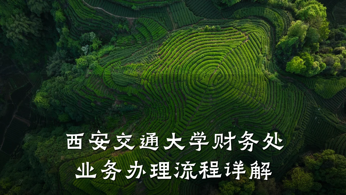 西安交通大学财务处业务办理流程详解