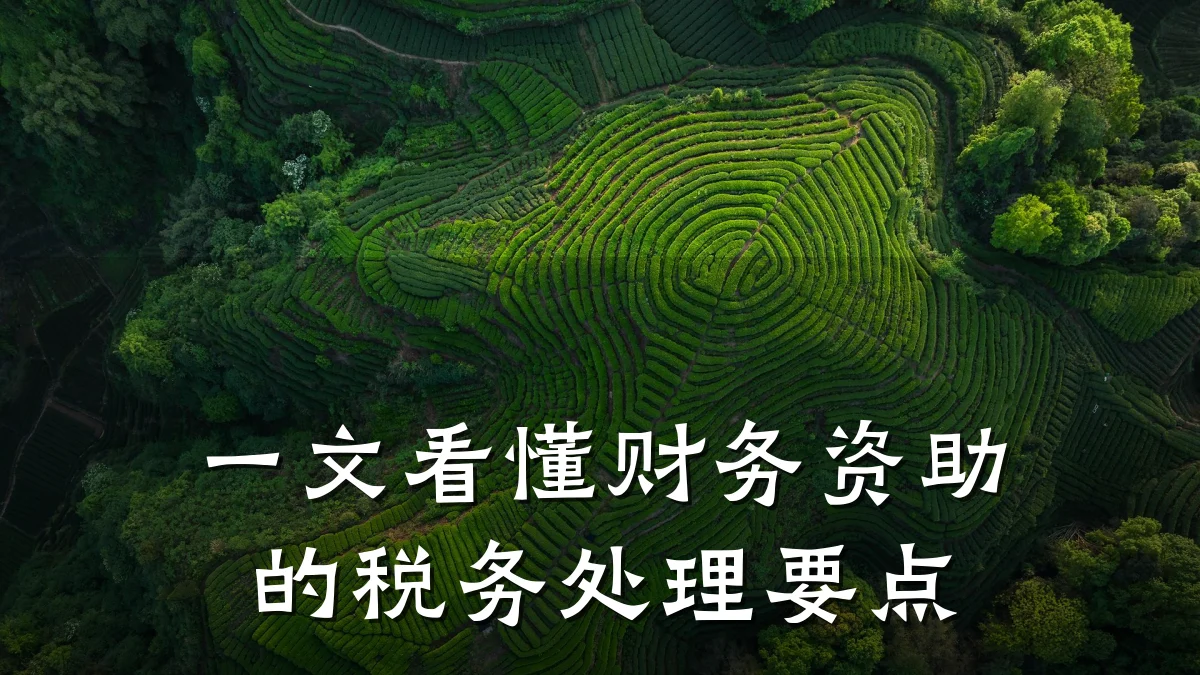 一文看懂财务资助的税务处理要点