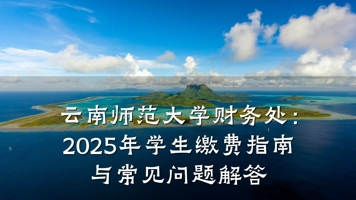 云南师范大学财务处:2025年学生缴费指南与常见问题解答
