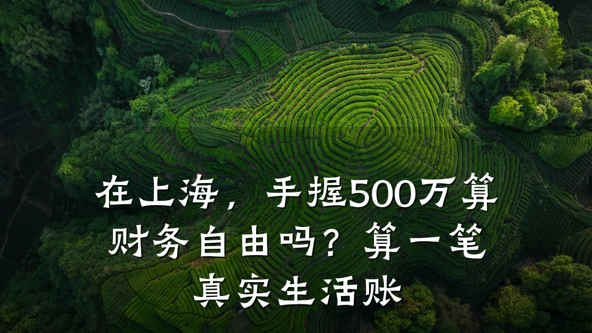 在上海,手握500万算财务自由吗?算一笔真实生活账