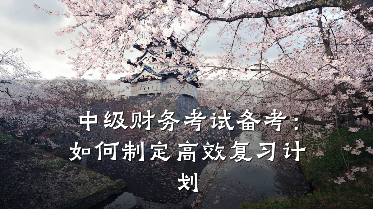 中级财务考试备考:如何制定高效复习计划