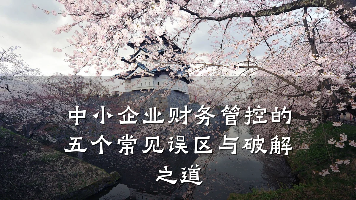 中小企业财务管控的五个常见误区与破解之道