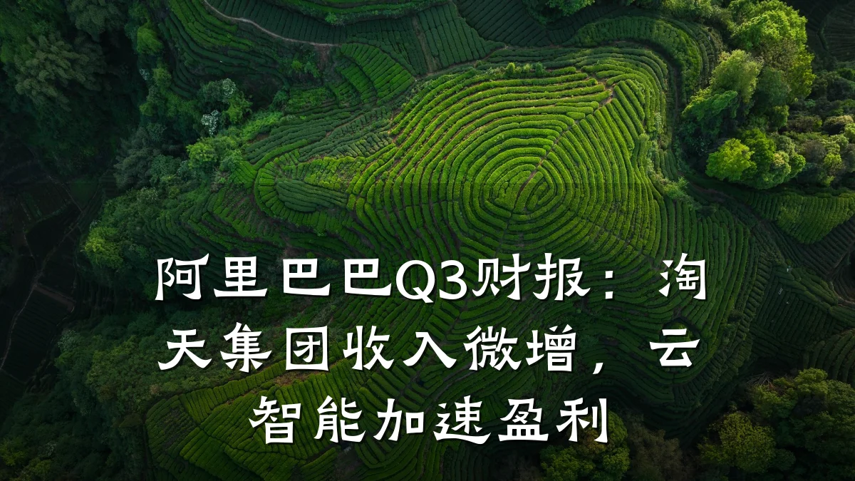 阿里巴巴Q3财报:淘天集团收入微增,云智能加速盈利
