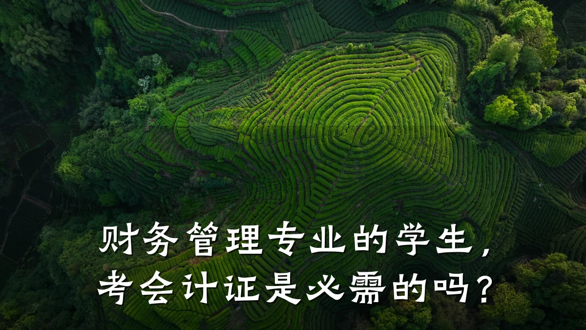财务管理专业的学生,考会计证是必需的吗?