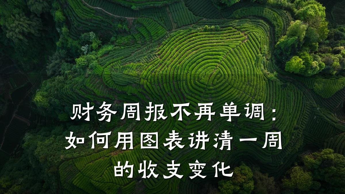 财务周报不再单调:如何用图表讲清一周的收支变化