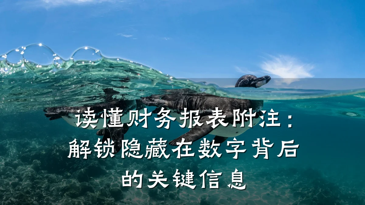 读懂财务报表附注:解锁隐藏在数字背后的关键信息