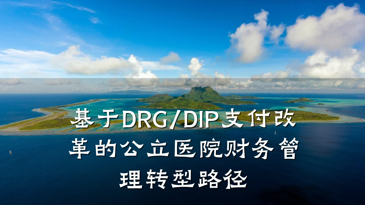 基于DRG/DIP支付改革的公立医院财务管理转型路径