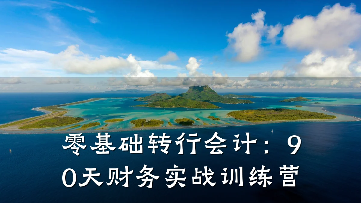 零基础转行会计:90天财务实战训练营