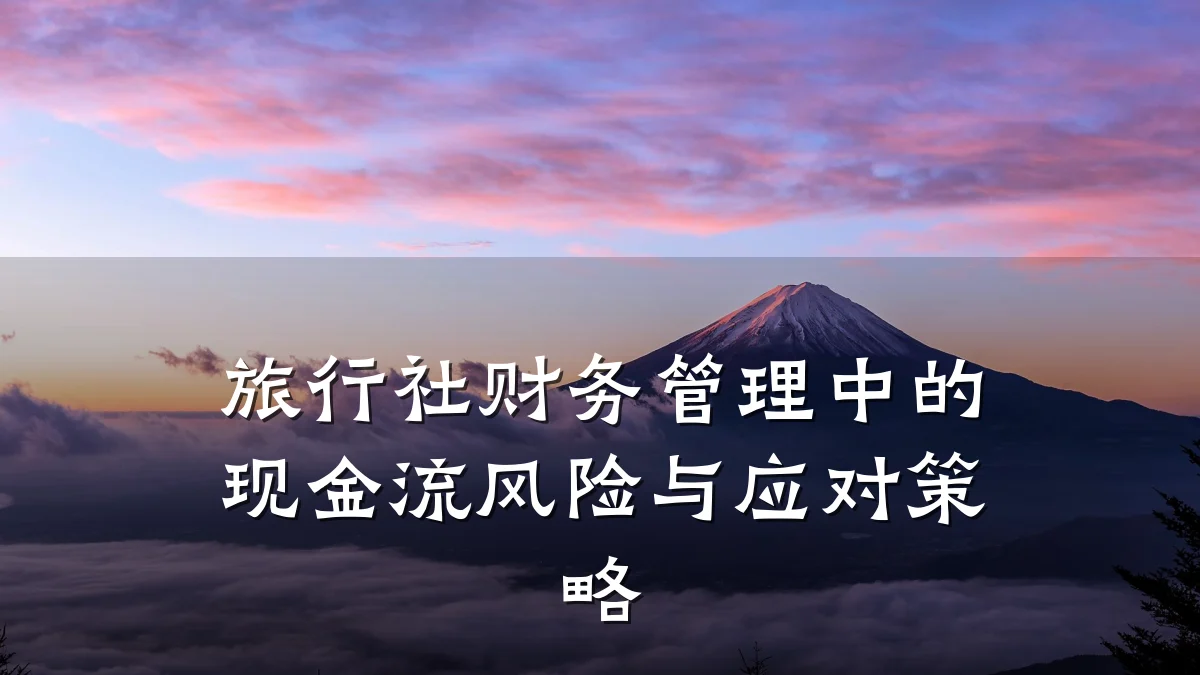 旅行社财务管理中的现金流风险与应对策略