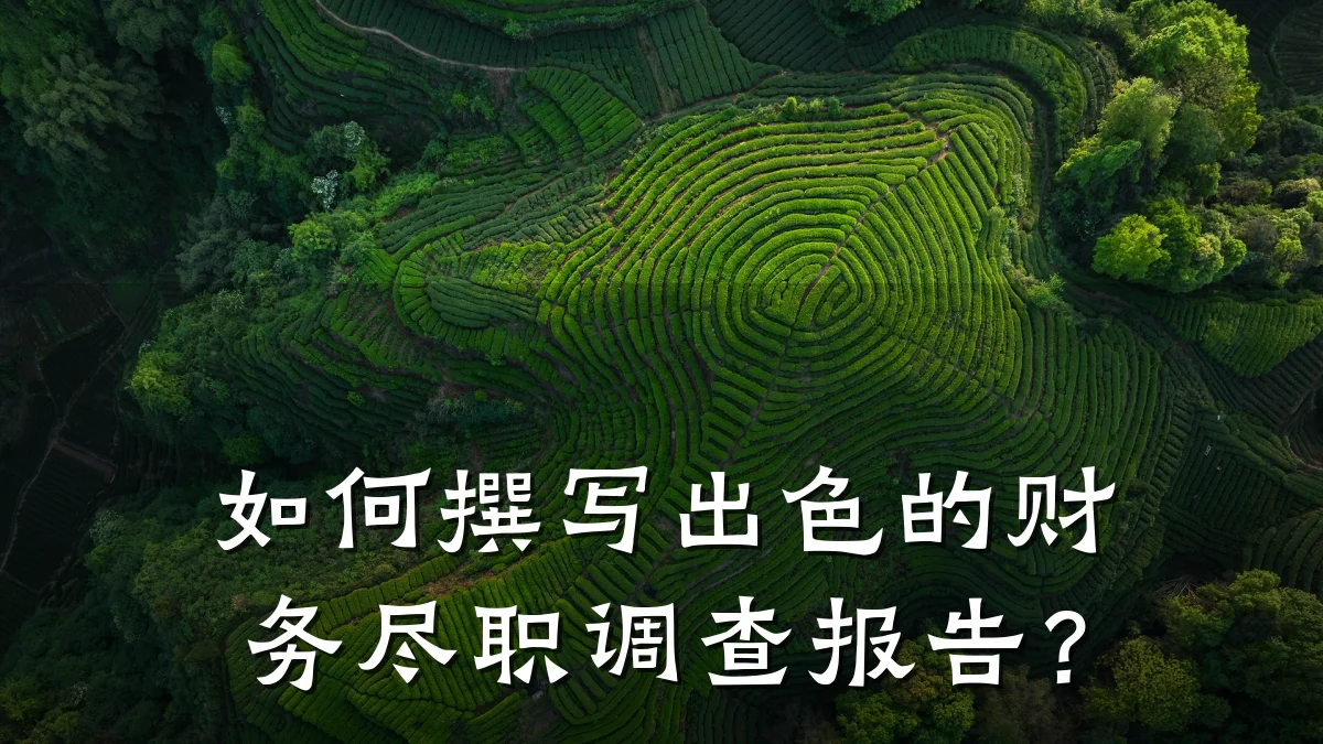 如何撰写出色的财务尽职调查报告？