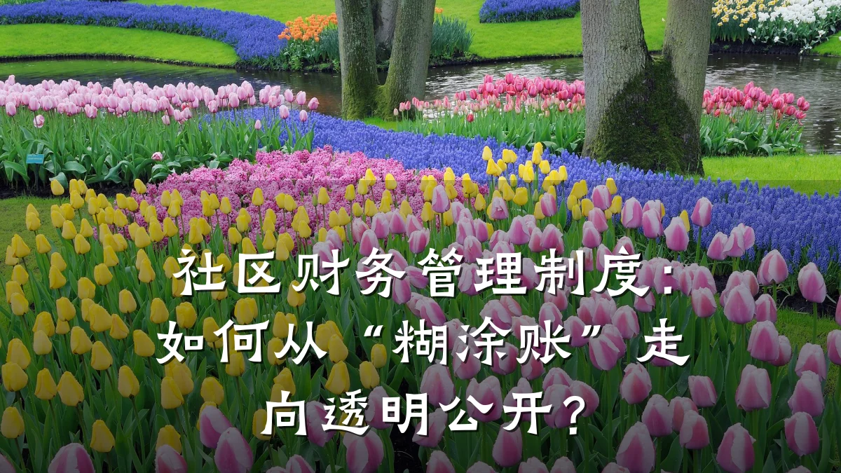 社区财务管理制度:如何从“糊涂账”走向透明公开?