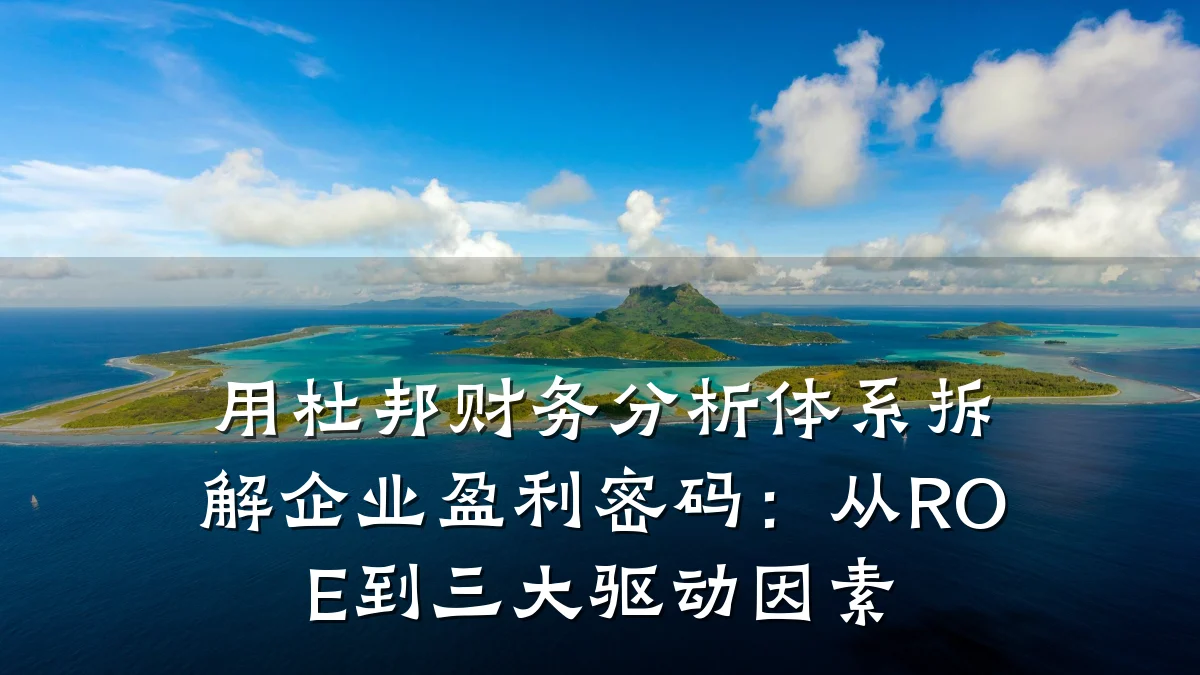 用杜邦财务分析体系拆解企业盈利密码：从ROE到三大驱动因素