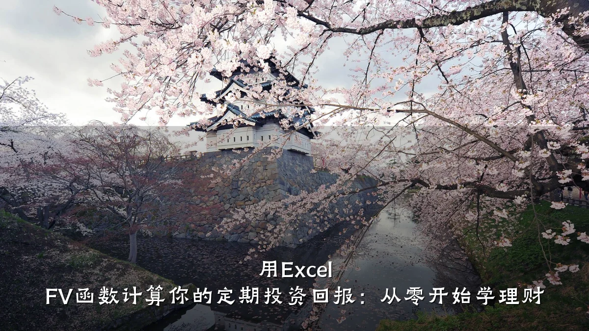 用Excel FV函数计算你的定期投资回报:从零开始学理财