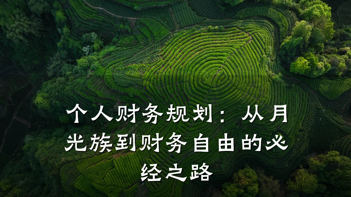 个人财务规划:从月光族到财务自由的必经之路