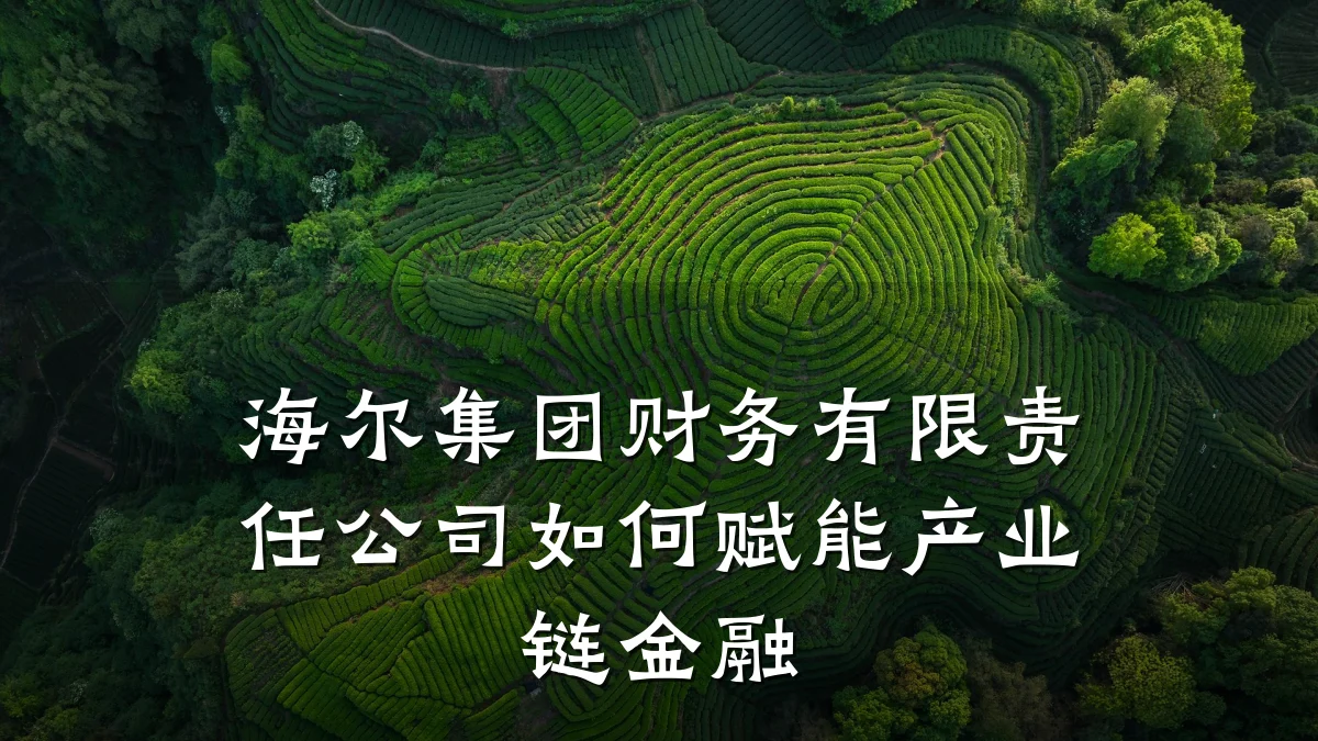 海尔集团财务有限责任公司如何赋能产业链金融