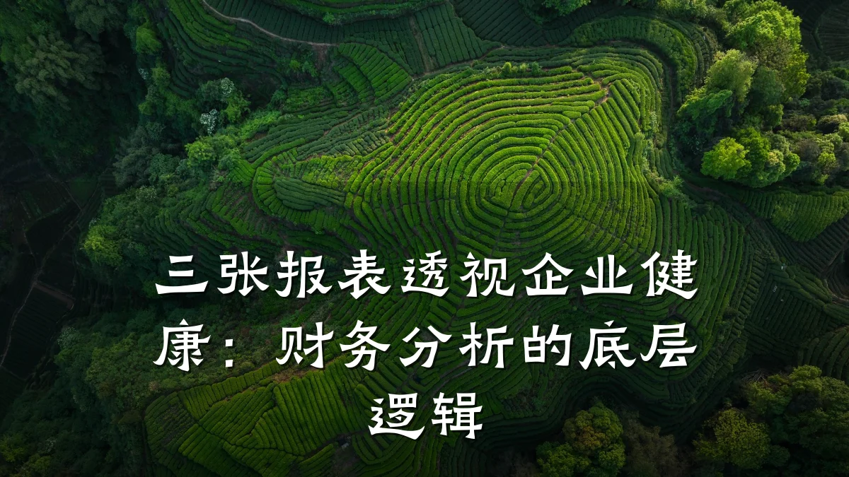 三张报表透视企业健康:财务分析的底层逻辑