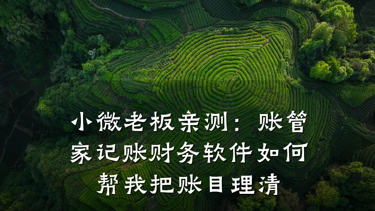 小微老板亲测:账管家记账财务软件如何帮我把账目理清