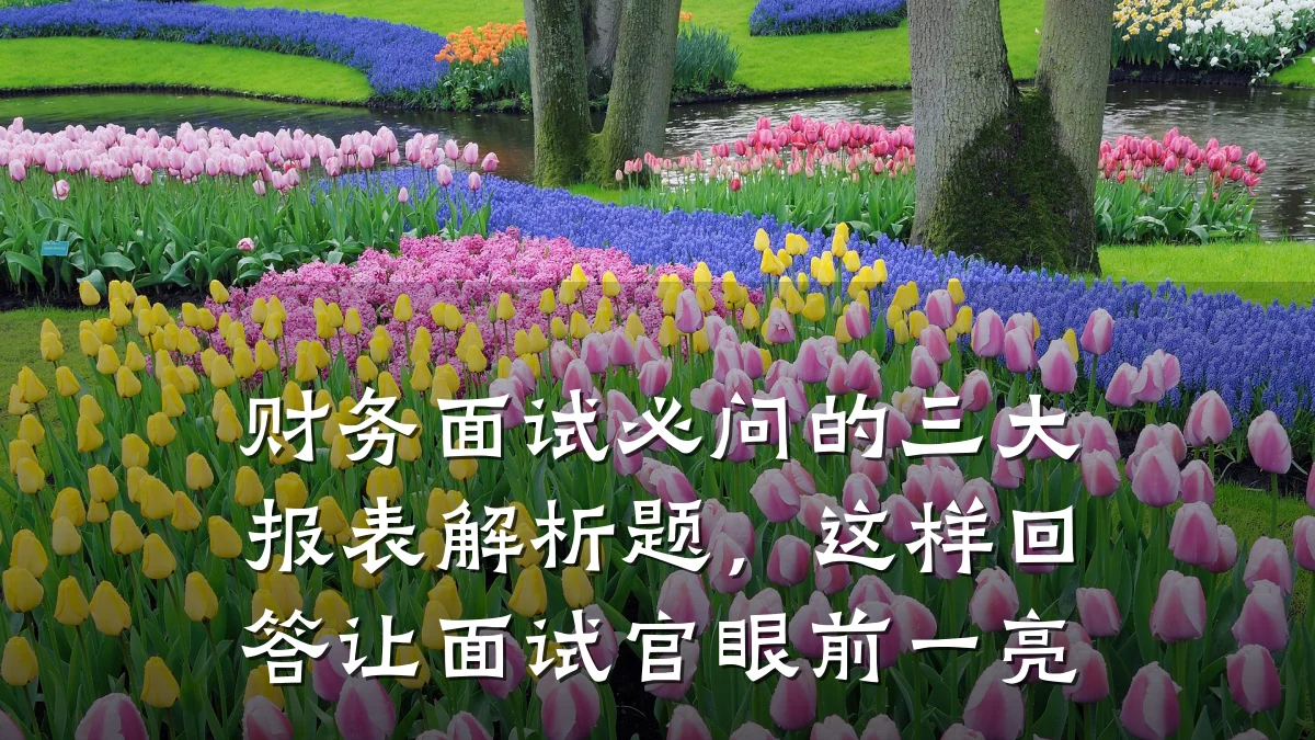 财务面试必问的三大报表解析题，这样回答让面试官眼前一亮