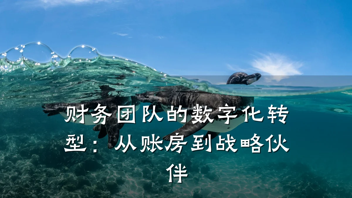 财务团队的数字化转型:从账房到战略伙伴